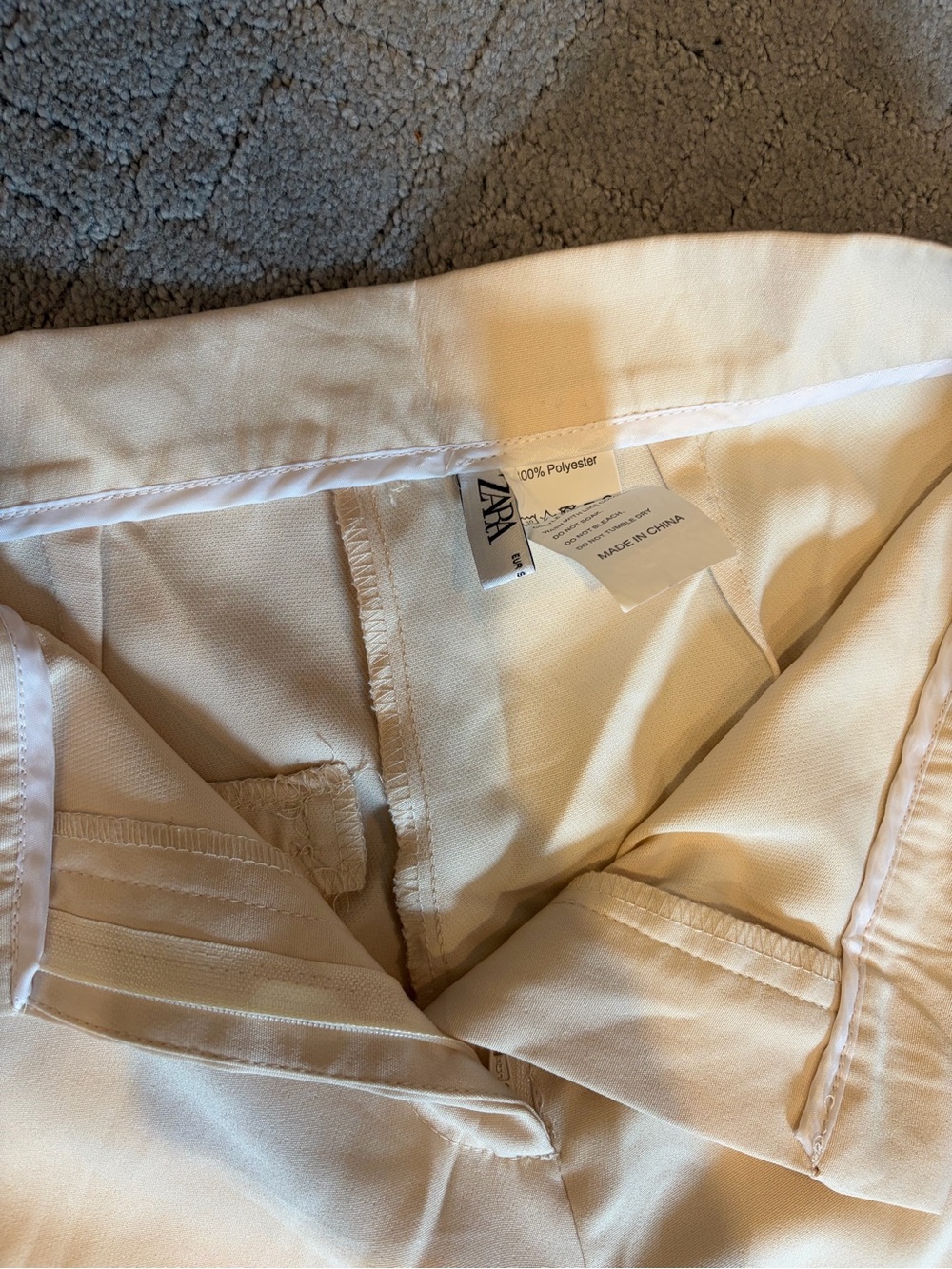Zara Cream Strapless Buttoned Jumpsuit Set - Picture 4 of 14